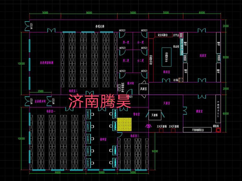 1000平米草莓视频在线免费室平麵設計圖